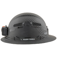 Klein Tools KARBN Full Brim Vented Hard Hat with Rechargeable Auto-Off Headlamp