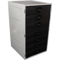 Storage Tek Cabinet With 7 Small Drawers