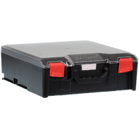 StorageTek STLC-BK Case Large Clear PC Lid c/w Dividers-Black