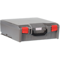 StorageTek Case Large Clear Lid PC c/w Dividers-Grey