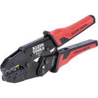 Klein Ratcheting Heat Shrink Terminal Crimper 10 to 22 AWG Wire