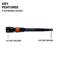 Klein Tools 6-Inch Dual-Lock Impact-Rated Extension