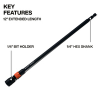 Klein Tools 12-Inch Dual-Lock Impact-Rated Extension