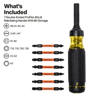 Klein Tools 15-in-1 Ratcheting Impact-Rated Screwdriver