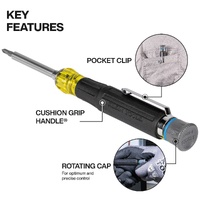 Klein Tools 13-in-1 Multi-Bit Pocket Precision Screwdriver