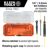 Klein Precision Ratchet and Driver System 64-Piece