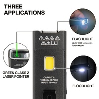 Klein Tools Slim-Profile Pocket Flashlight with Green Laser