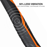 Klein 20oz Anti-Vibration Smooth Face Hammer Steel Core Straight Claw