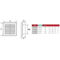 Allvent 150mm External Fixed Grille