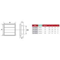 Allvent 200mm External Gravity Grille