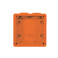 Trader Buffalo Enclosure Back Box 1 Gang With 32mm and 2x25mm Entries Chemical Resistant Orange