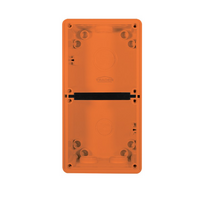Trader  Buffalo Enclosure Back Box 2 Gang with 32mm and 2x25mm Entries Chemical Resistant Orange