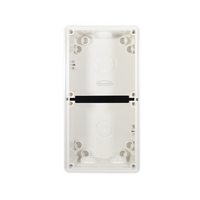 Trader Buffalo Enclosure Back Box 2 Gang with 32mm and 2x25mm Entries Chemical Resistant White