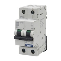 NHP DIN-T Miniature Circuit Breaker 16A 2 Pole 10kA D Curve