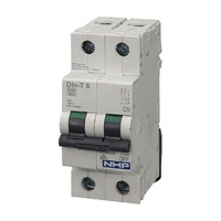 NHP DIN-T Miniature Circuit Breaker 32A 2 Pole 6kA D Curve