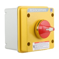 Socomec Enclosed Isolator 3P 25A IP65 Aluminium Red/Yellow 690V