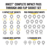 Klein Knect Complete Impact Pass Through and Flip Socket Set 39-Piece