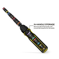 Klein 14-in-1 Impact Rated Flip Socket Set with Cushion Grip Handle