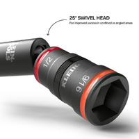 Klein Swivel Flip Socket Set 6 Piece Impact Rated Modular System