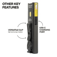 Klein Tools Slim-Profile Pocket Flashlight with Green Laser