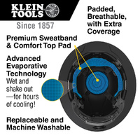 Klein Tools KARBN Full Brim Vented Hard Hat with Rechargeable Auto-Off Headlamp