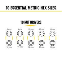 Klein KNECT Flip-10 Heavy Duty Flip Impact Socket Set Metric 8-Piece