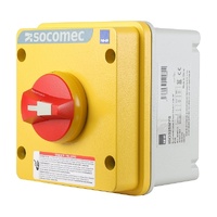 Socomec Enclosed Isolator 3P 25A IP65 Aluminium Red/Yellow 690V