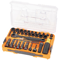 Klein Knect Complete Impact Pass Through and Flip Socket Set 39-Piece
