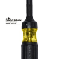 Klein Tools 15-in-1 Ratcheting Impact-Rated Screwdriver
