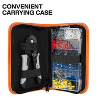 Klein Ratcheting Square Ferrule Crimper Set 10–22 AWG Terminal Kit