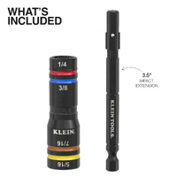 Klein Quad-4 Heavy-Duty Impact Flip Socket SAE