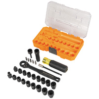 Klein Tools KNECT Essential Pass Through Impact Socket Set 28 Piece