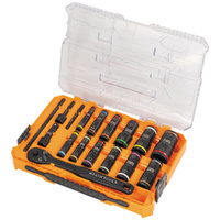 Klein Knect Flip-24 Deep-Well Heavy-Duty Impact Socket Set SAE and Metric