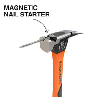 Klein Smooth Face Fibreglass Hammer Straight Claw Trade Hammer