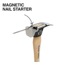 Klein 20oz Smooth Face Hickory Handle Hammer Straight Claw