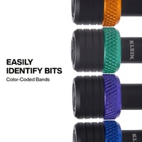 Klein Tools 5-Piece Bit Holder Keychain Set