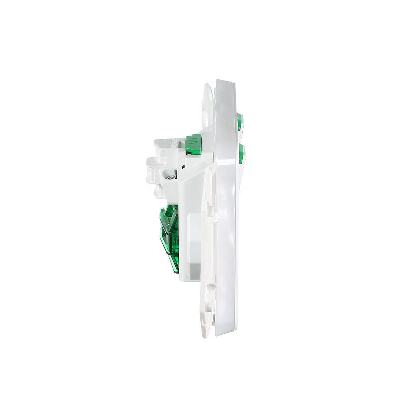 Clipsal Iconic Double GPO With Extra Switch