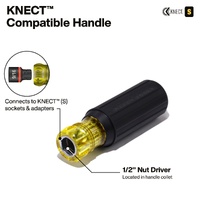 Klein Tools KNECT Impact-Rated HVAC Screwdriver/Nut Driver 11-in-1