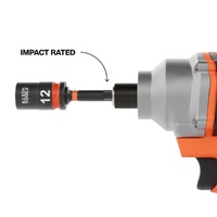 Klein Tools Grab-And-Go Impact Socket Set Metric 7-Piece 3/8 Inch Drive