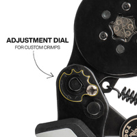 Klein Ratcheting Hex Ferrule Crimper Set 10–22 AWG Terminal Kit