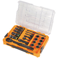 Klein 65240 Knect Impact Pass Through and Deep-Well Flip Socket Set 20-Piece