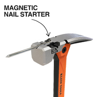 Klein 20oz Anti-Vibration Smooth Face Hammer Steel Core Straight Claw