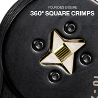 Klein Ratcheting Square Ferrule Crimper Set 10–22 AWG Terminal Kit