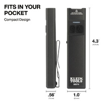 Klein Tools Slim-Profile Pocket Flashlight with Green Laser