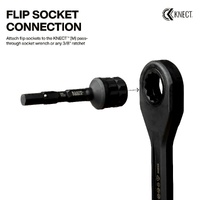 Klein KNECT Impact Socket Adapter Kit Reducer 3/8 Inch Dual Drive and Extension