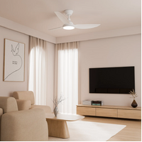 Calibo Clayfield 52" DC LED Ceiling Fan White with Remote