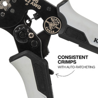 Klein Ratcheting Hex Ferrule Crimper Set 10–22 AWG Terminal Kit