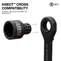 Klein KNECT Impact Socket Adapter Kit Expander 1/4 Inch Dual Drive