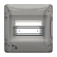 NHP MOD6+ Loadcentre Lightning 8-Way Surface Mount Transparent Doo