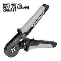 Klein Ratcheting Square Ferrule Crimper Set 10–22 AWG Terminal Kit